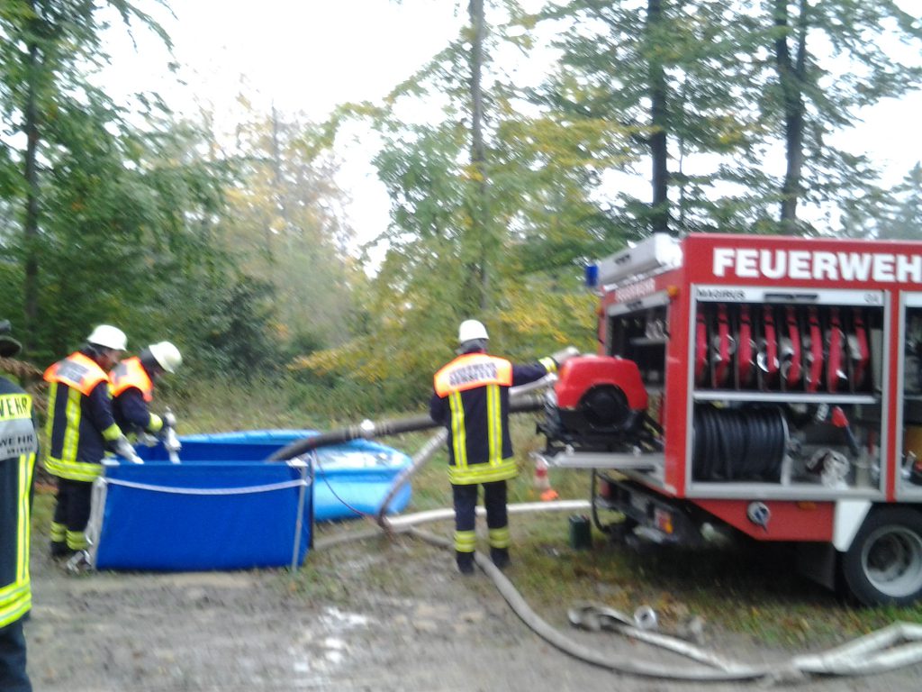 Waldbrandübung mit der Wehr aus Poppenhausen / Ehrenberg/ Gersfeld